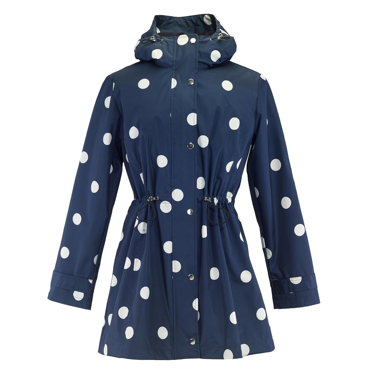 Galleria Enterprises Coat, Large, Navy-polka Dots Raincoat