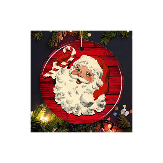 OrnamentallyYou Hanging Ornament, 3 inches, Vintage Santa Claus Ornament
