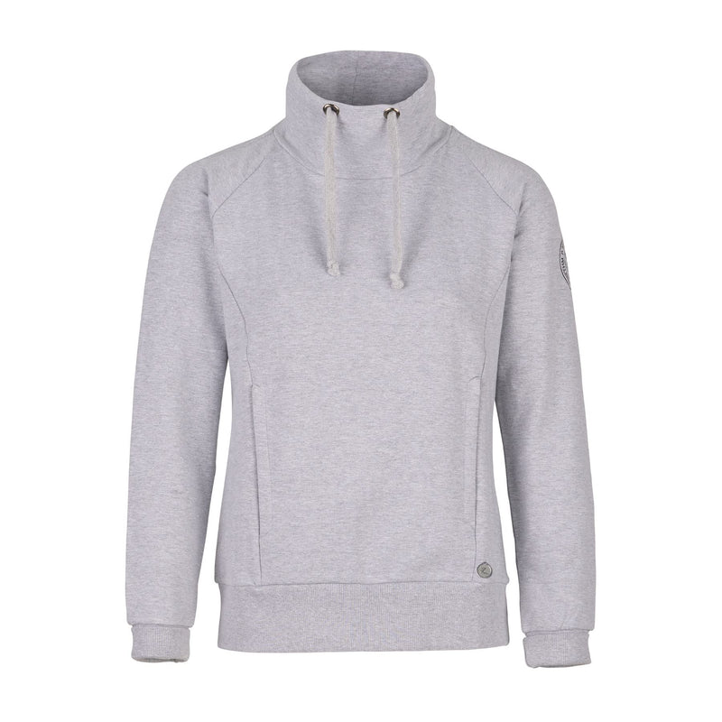 HORZE Elinor Womens Turtle Neck Sweatshirt - Ash Gray - 6