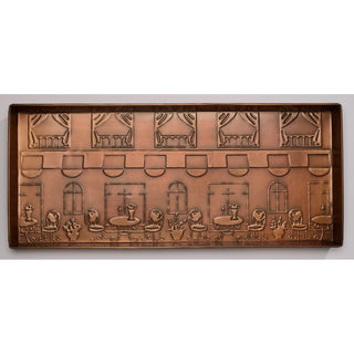 Home Furnishings By Larry Traverso Tray, 30" x 13" x 2", Paris Café Pattern, Ant