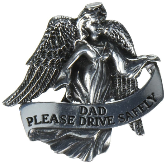 Cathedral Art Auto Visor Clip, Dad Drive Safely, 2-3/8-Inch