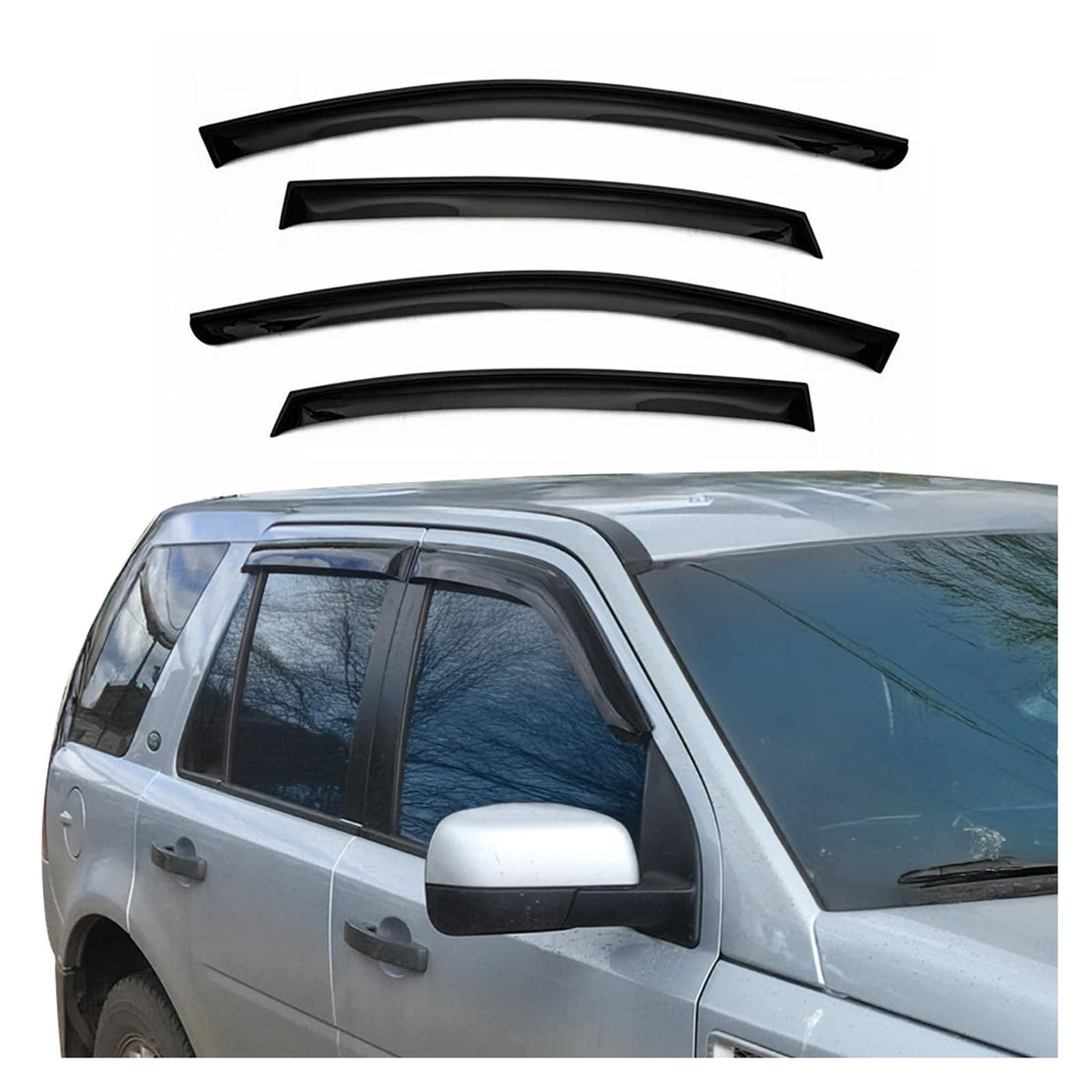 OMAC Vehicle Wind Deflector, XV Crosstrek 2013-2015, Black