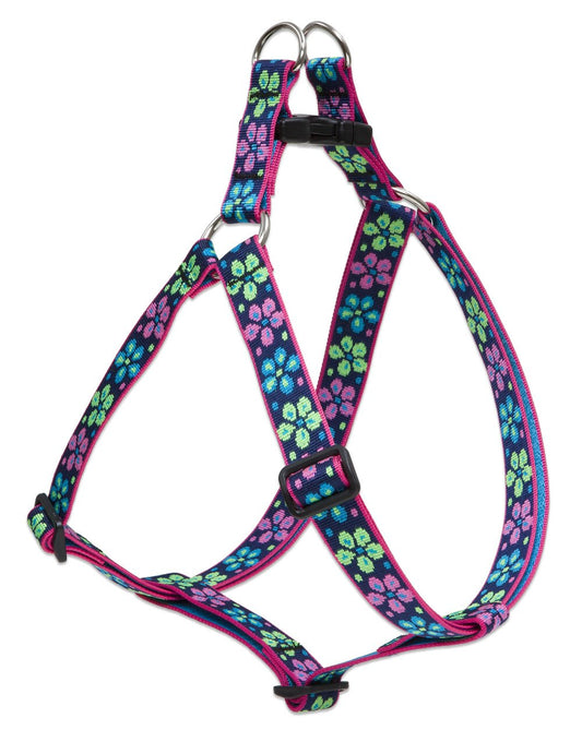 Lupine Pet Originals 1" Flower Power 24-38" Step In Harness for Large Dogs