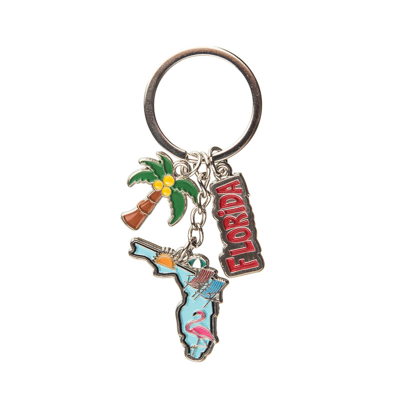 Beachcombers Florida Keychain Blue