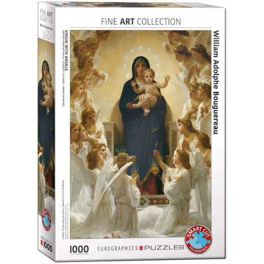 EuroGraphics Virgin with Angels by William Bouguereau 1000 Piece Puzzle, 6000-7064
