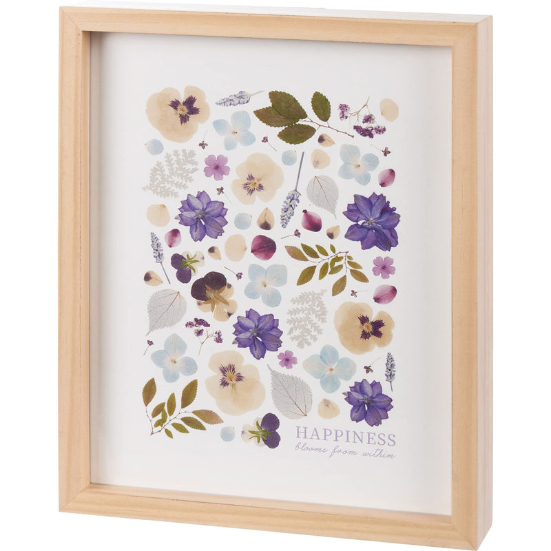 Primitives by Kathy Happiness Blooms From Within Framed Wall Art, Floral