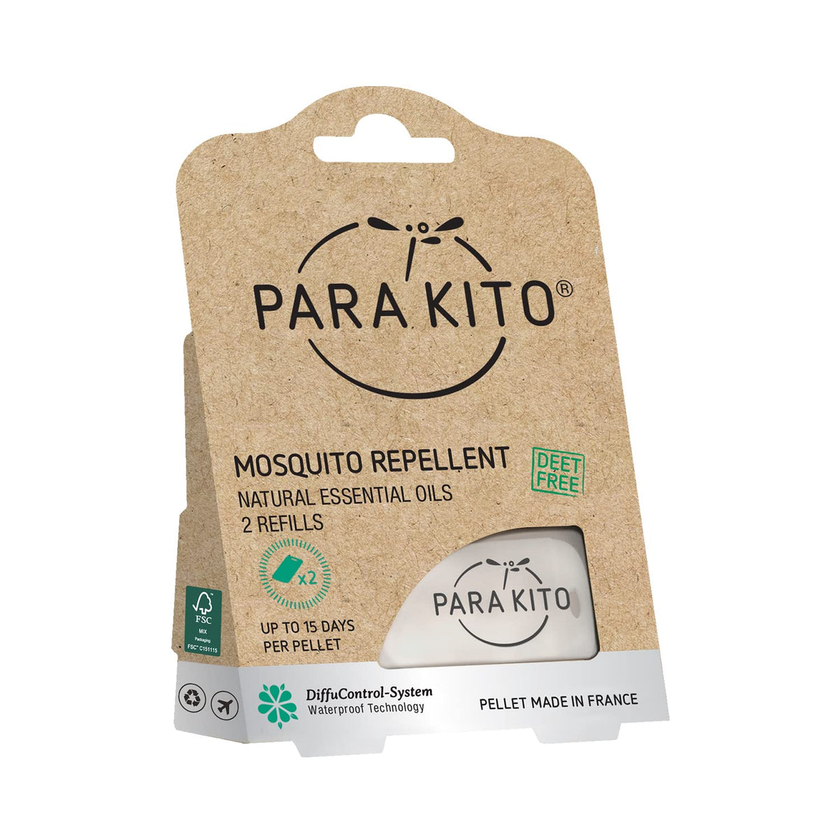 PARA'KITO Insect Repellent, 2 Count (Pack of 1)