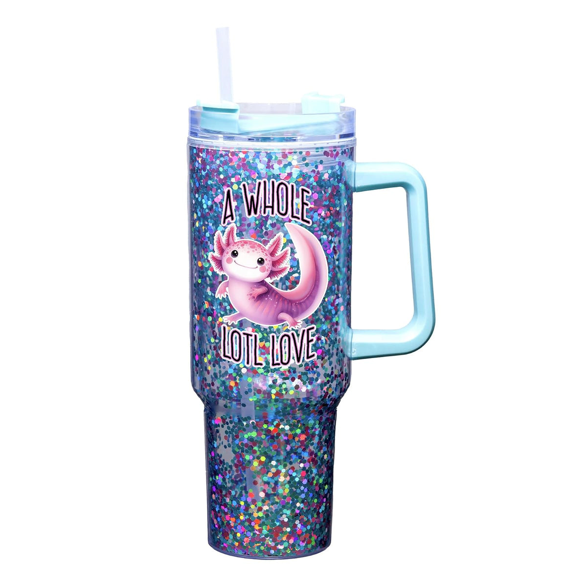 Spoontiques Drinking Cup, 40 Ounces, Axolotl