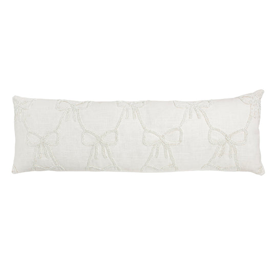 Mud Pie Bow Lumbar Pillow