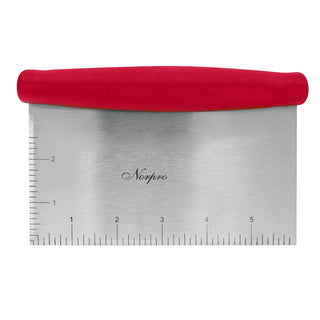 Norpro, Red 583R Grip-EZ Bench Scraper/Chopper, 6in x 4in x 1.5in