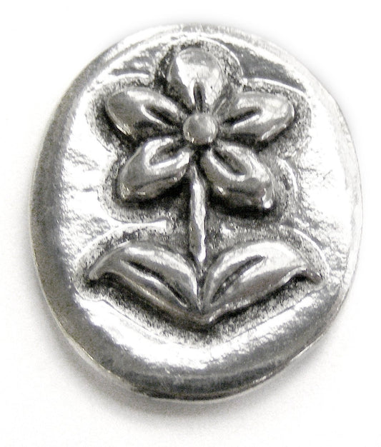 Basic Spirit Flower/Joy Pocket Token (Coin) Handcrafted Pewter Lead-Free CN-10