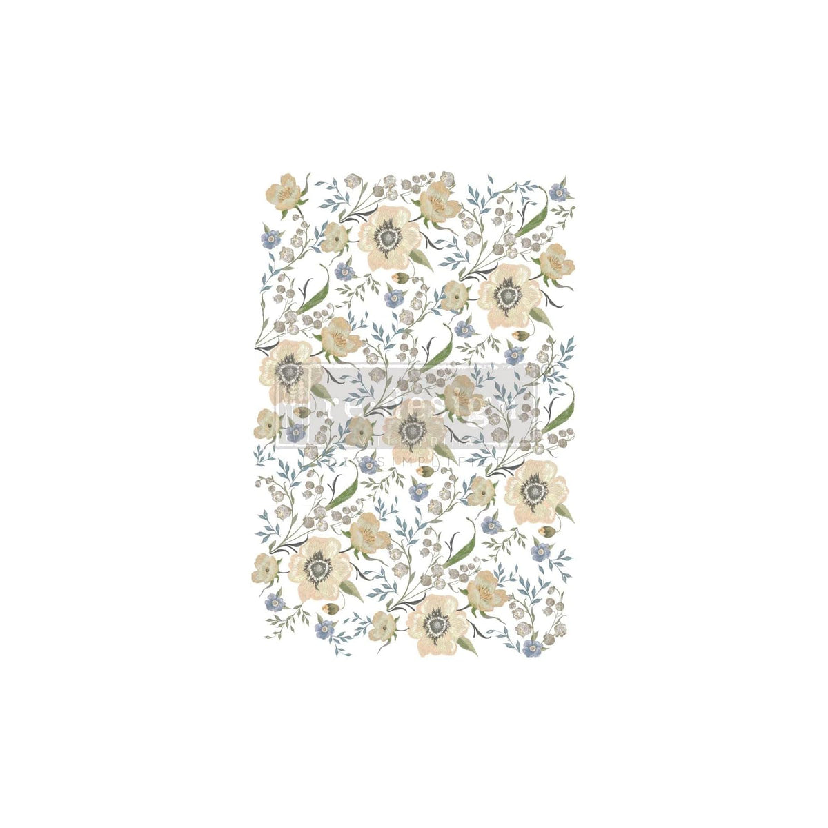 Redesign with Prima Iron On Transfer Design, Goldenrod Florals - 24"x35", Golden