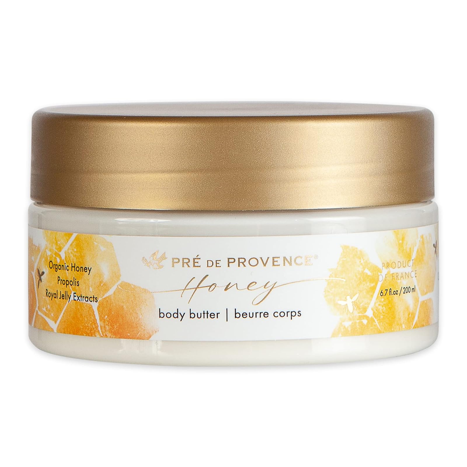 European Soaps Pre de Provence Honey Collection Deeply Nourishing Body Butter, 6.7 Fl Oz