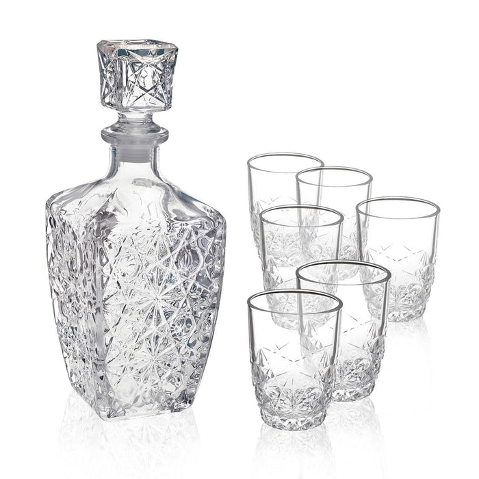 Bormioli Rocco Dedalo 7-Piece Liqueur Set