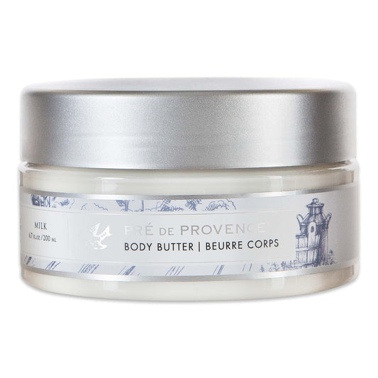 European Soaps Pre de Provence Collection Shea Butter Enriched Soothing & Moisturizing, Body Butter, 6.7 fl oz, Milk, (6111)