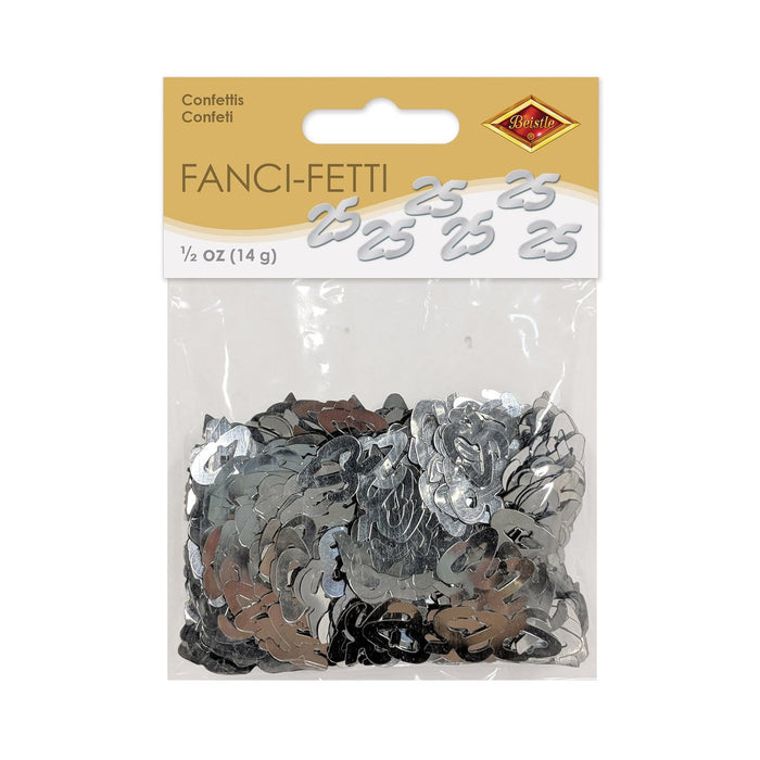 Beistle Confetti, 1/2 ounce, Silver