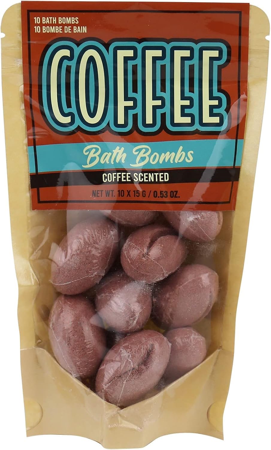 Gift Republic Coffee Bath Bombs 10-Pack Coffee Scent 150 Grams
