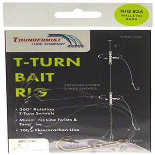 Thundermist Lure Company Fishing Hook, Medium, Clear