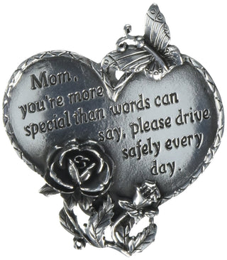 Cathedral Art KVC321 Heart Visor Clip, Mom, 2-3/4-Inch