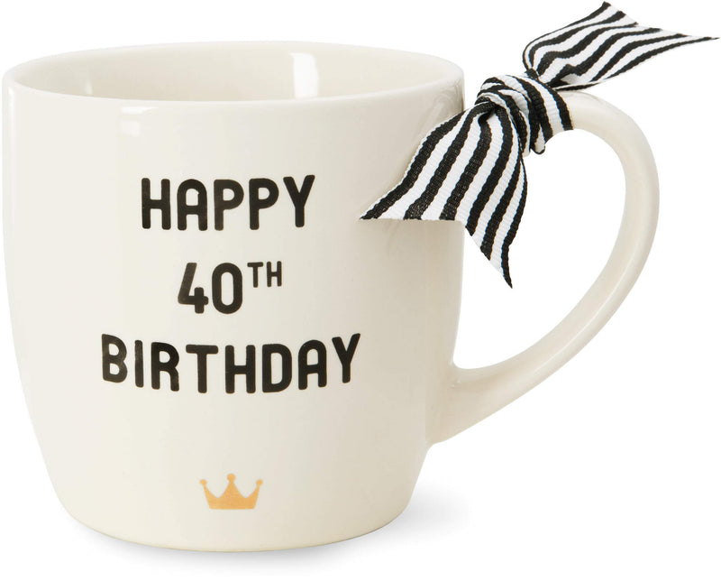 Pavilion Gift Company 63004 40th Birthday Stoneware Mug, 12-Ounce Capacity