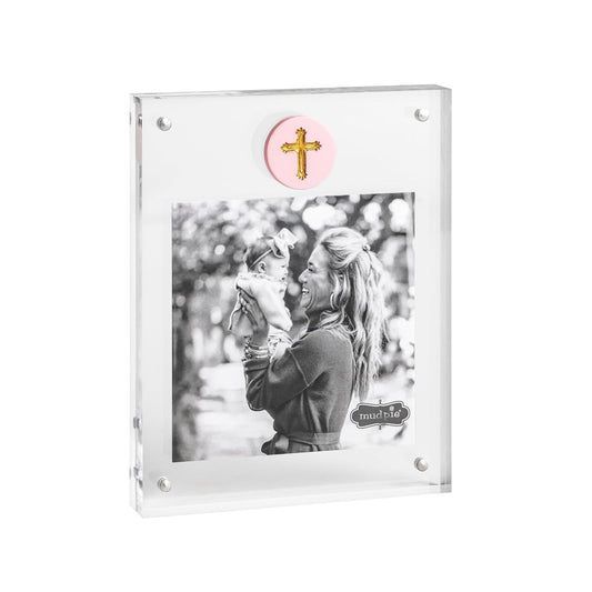 Mud Pie Picture Frame, 6 1/4" x 5", PINK