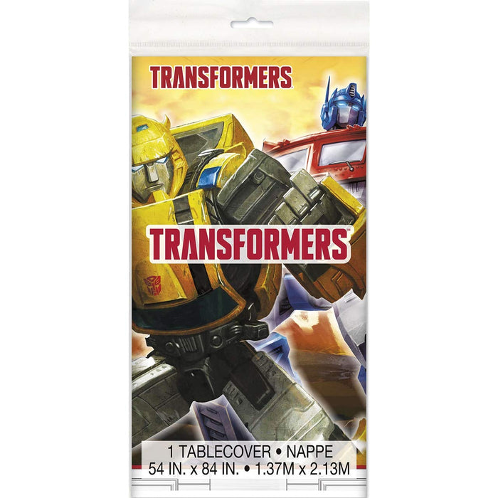Unique Industries Transformers Plastic Tablecloth, 84" x 54"