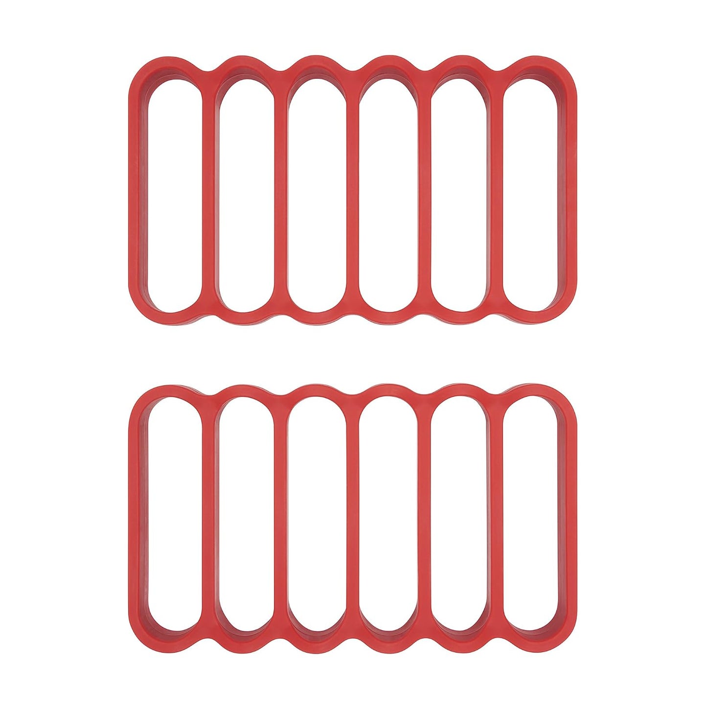 OXO - 11210100 OXO Good Grips Silicone Roasting Racks, 2-Pack,Red,Pack of 2
