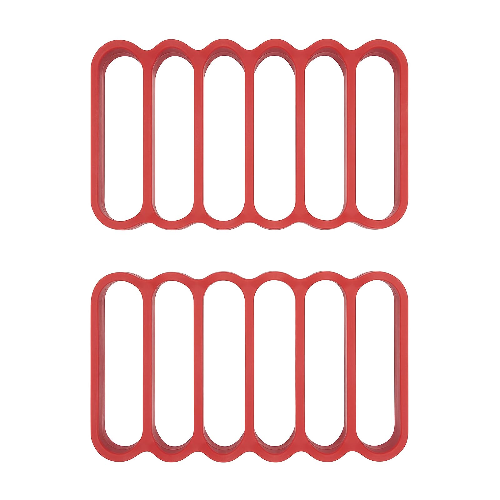 OXO - 11210100 OXO Good Grips Silicone Roasting Racks, 2-Pack,Red,Pack of 2