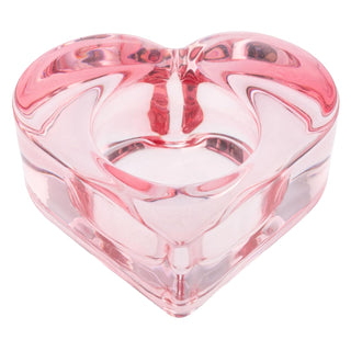 Karma Candle Holder, 3.25 inches x 3.25 inches x 1 inch, Blush