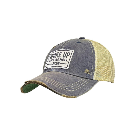 Vintage Life Hat, Navy Blue, Snapback