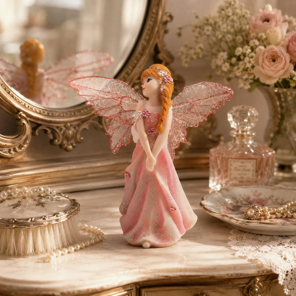Comfy Hour Figurine, 6.5", Pink