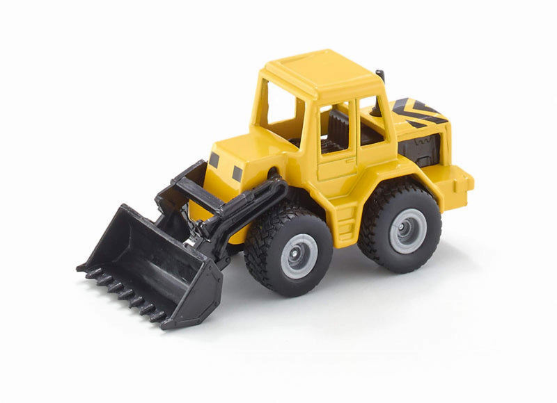 SIKU 0802, Front Loader, Metal/Plastic, Yellow/Black, Movable Front Loader