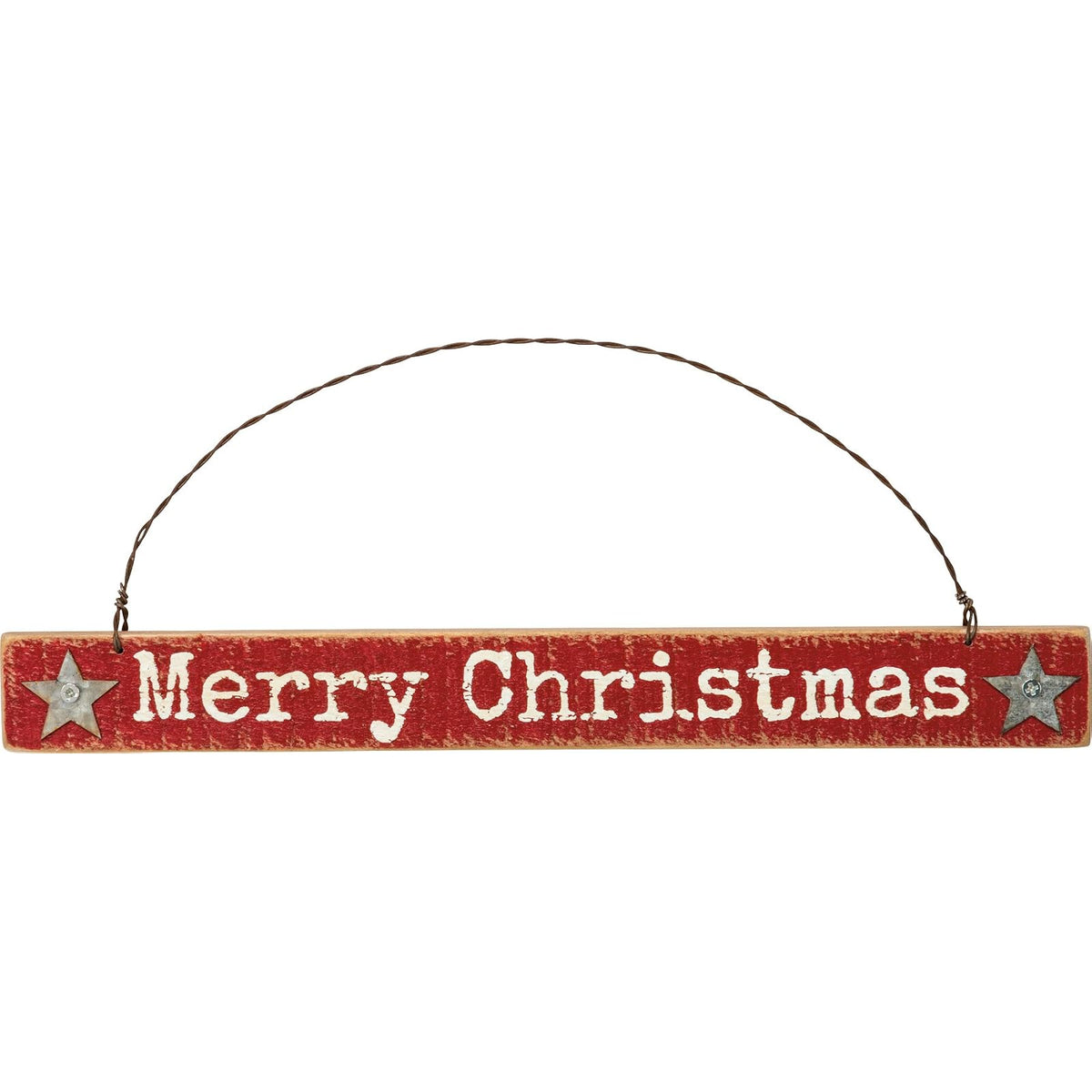 Primitives by Kathy Decorative Signage, 9.25 inches x 1 inch, Red