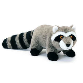 Pet Lou RAC-8 Medium Plush Dog Chew Toy, 8-Inch Raccoon