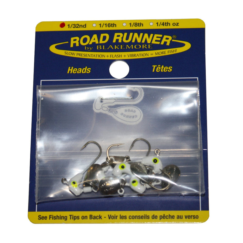 Blakemore TTI Fishing Co Road Runner Bulk Head Hook (White, 1/32-Ounce)