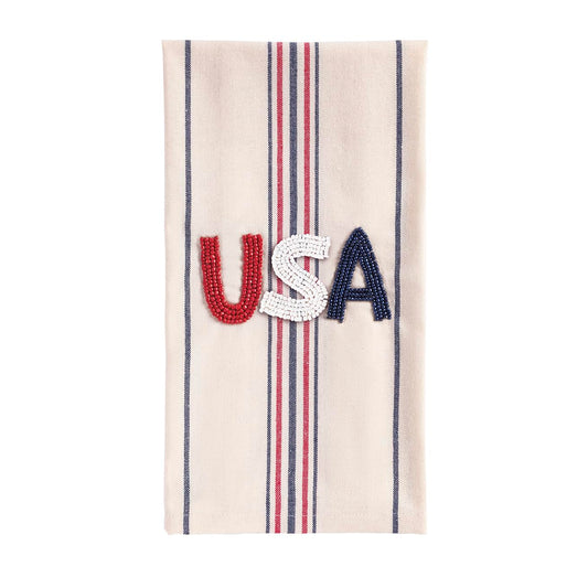 Mud Pie Towel, 26" x 18", White
