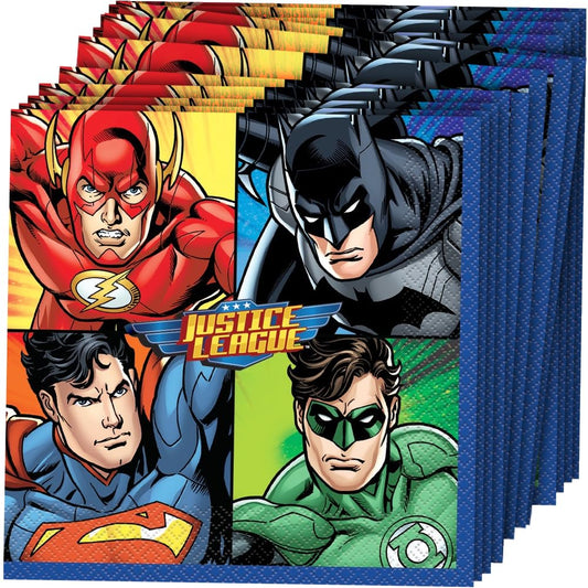 Unique Industries Justice League Party Napkins, 16ct