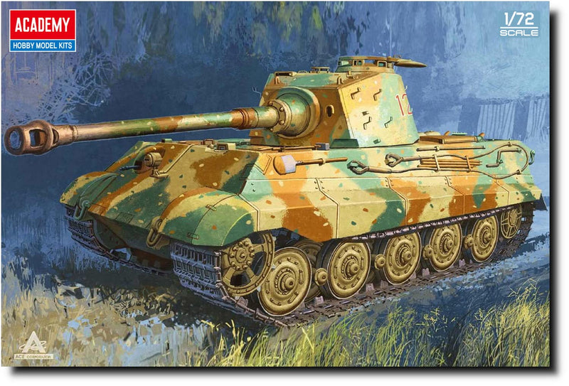 ACADEMY German King Tiger Henschel Turrett, Scale 1/72, Model Kits