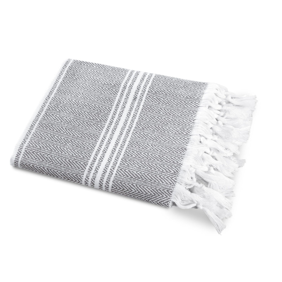 SALBAKOS Towel, Peshtemal, Gray