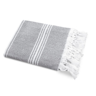 SALBAKOS Towel, Peshtemal, Gray