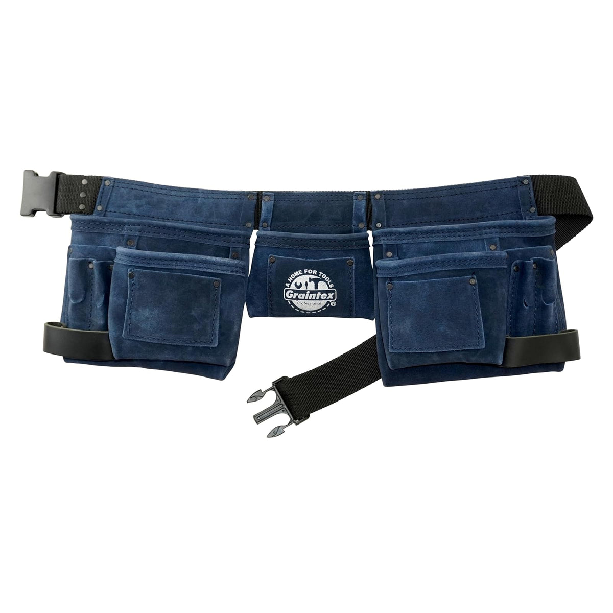 Graintex Tool Belt, One Size Fits All, Navy Blue