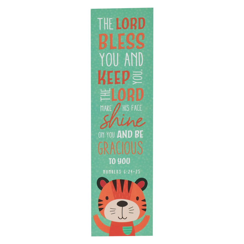 Bookmark-Green Tiger/The Lord Bless You Num. 6:24-25 (Pack of 10)