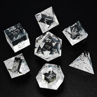 BESCON DICE Game Dice, 16mm, Clear