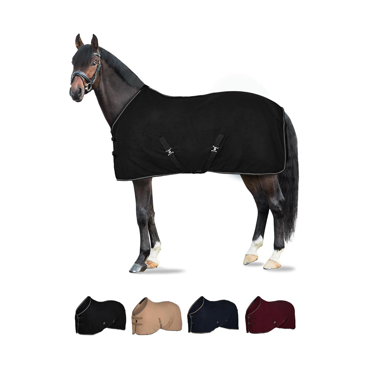 HORZE Pet Apparel, 78 in, Black