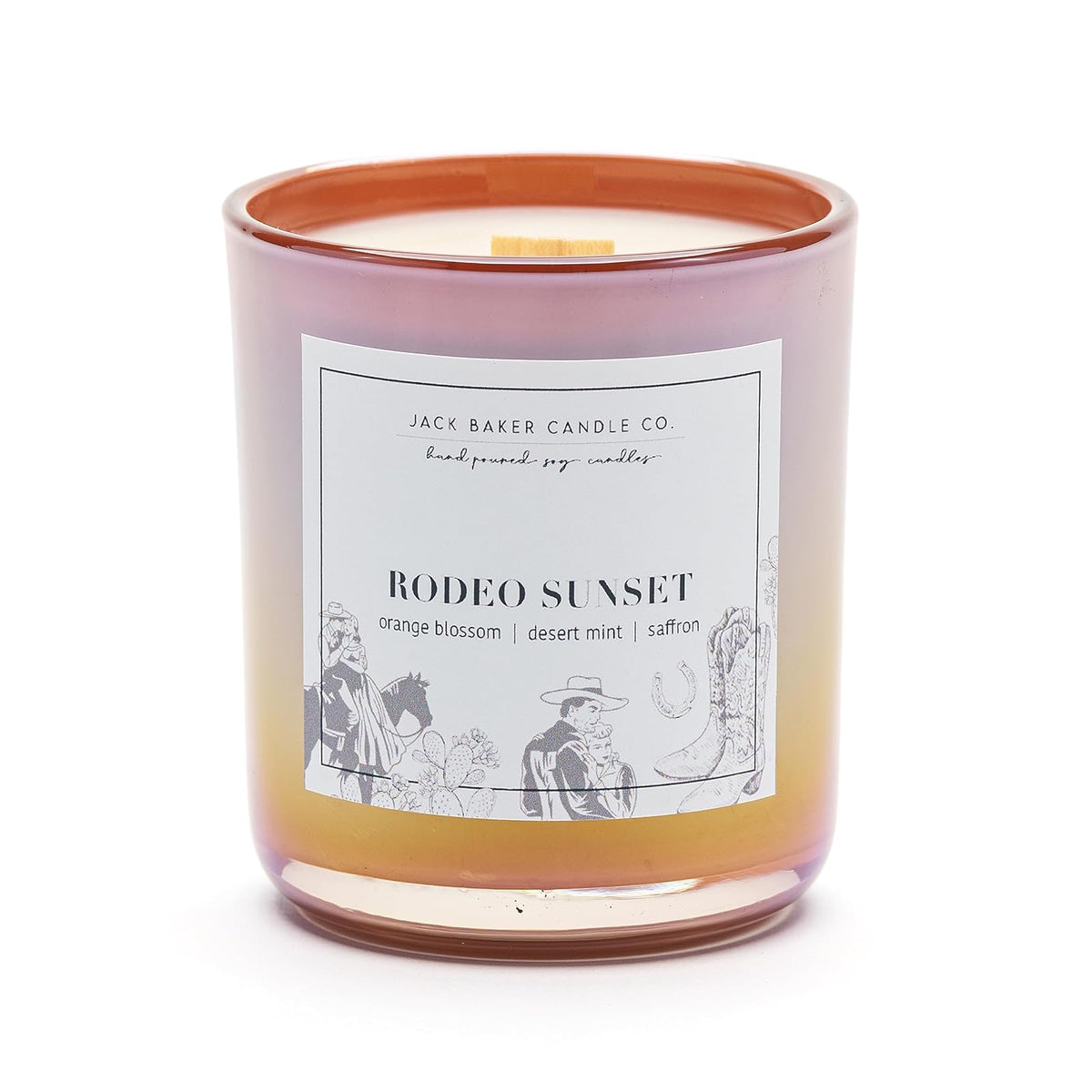 Jack Baker Candle Co. Candle, Multicolored (Pink/Purple), French