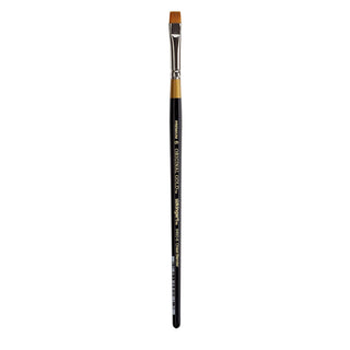 KingArt Original Gold 9450 Series , Premium Artist Brush, Golden TAKLON Chisel Blender-Size: 6, 6