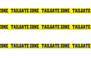Beistle 3 Piece Plastic Tailgate Zone Streamers for Sports Theme Football Game Day Party Decorations, 3" x 20', Black/Yellow