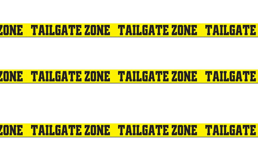 Beistle 3 Piece Plastic Tailgate Zone Streamers for Sports Theme Football Game Day Party Decorations, 3" x 20', Black/Yellow