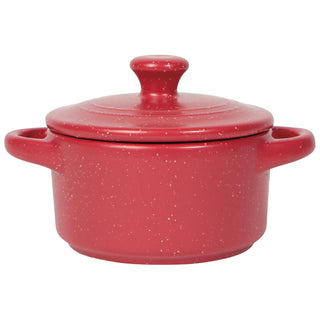 Now Designs Casseroles, DIA3.75 x H3.5in, Carmine Speckled