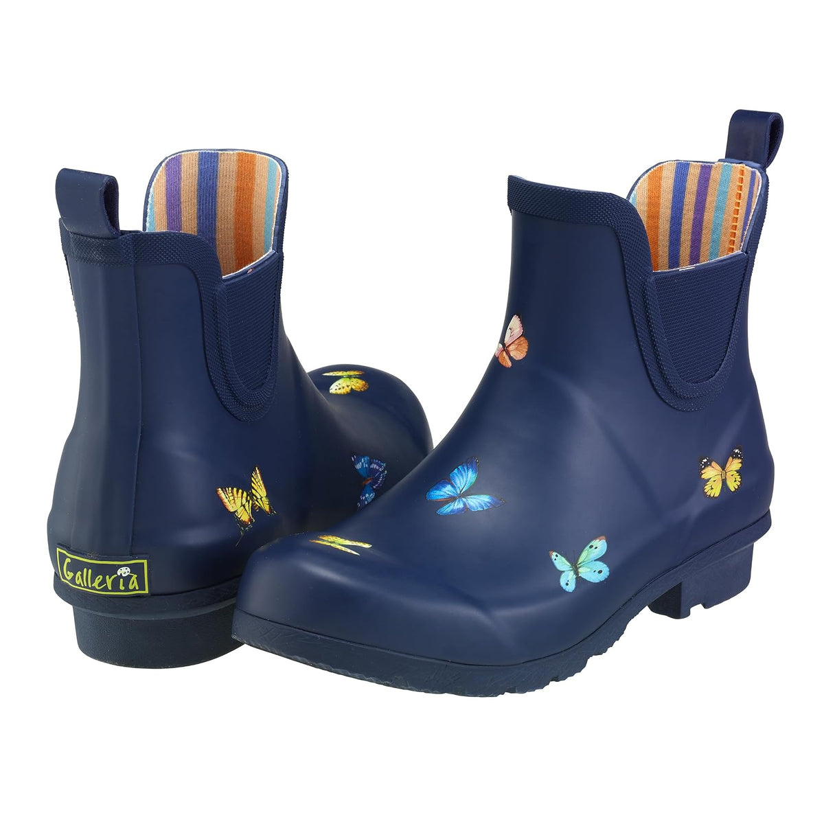 Galleria Enterprises Boot, 7, Navy-butterfly